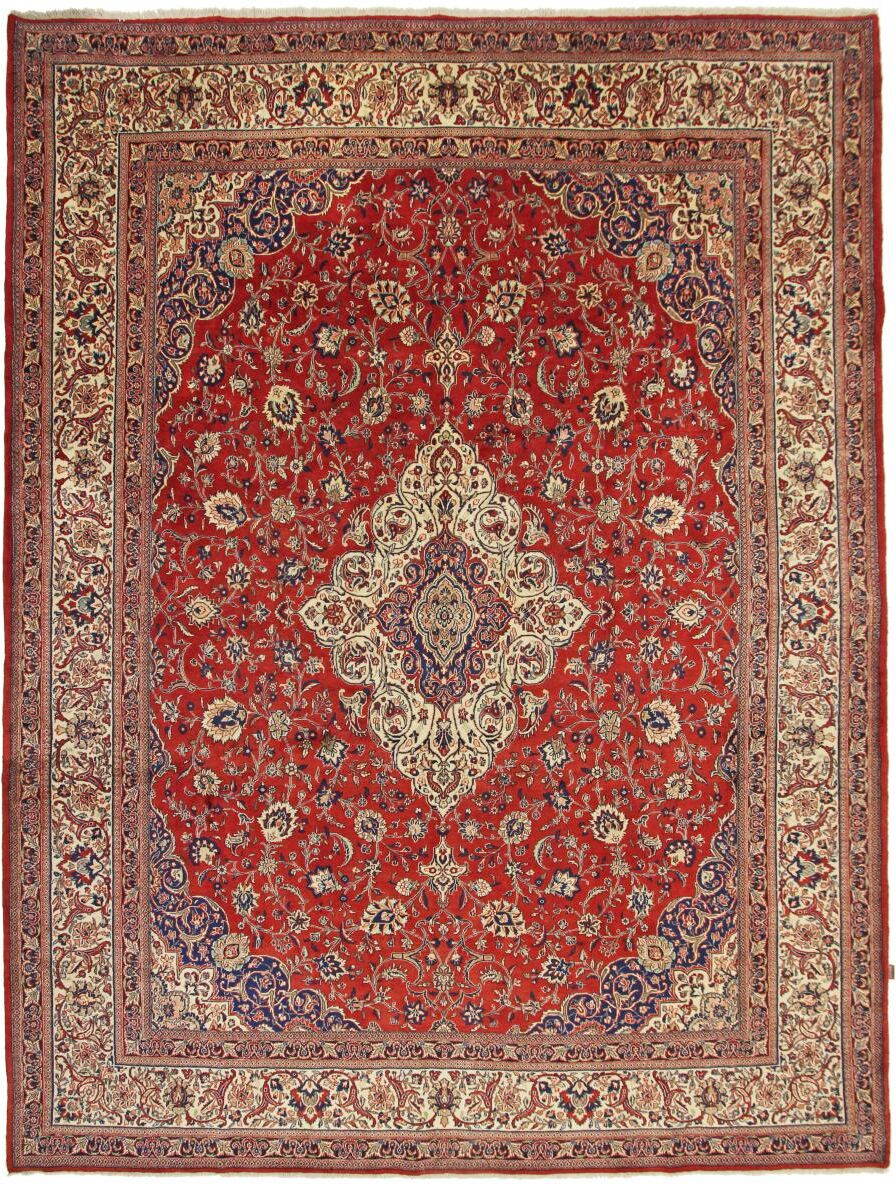 Nain Trading Tappeto Persiano Saruk 426x325 Beige/Rosa (Annodato a mano, Persia/Iran, Lana)