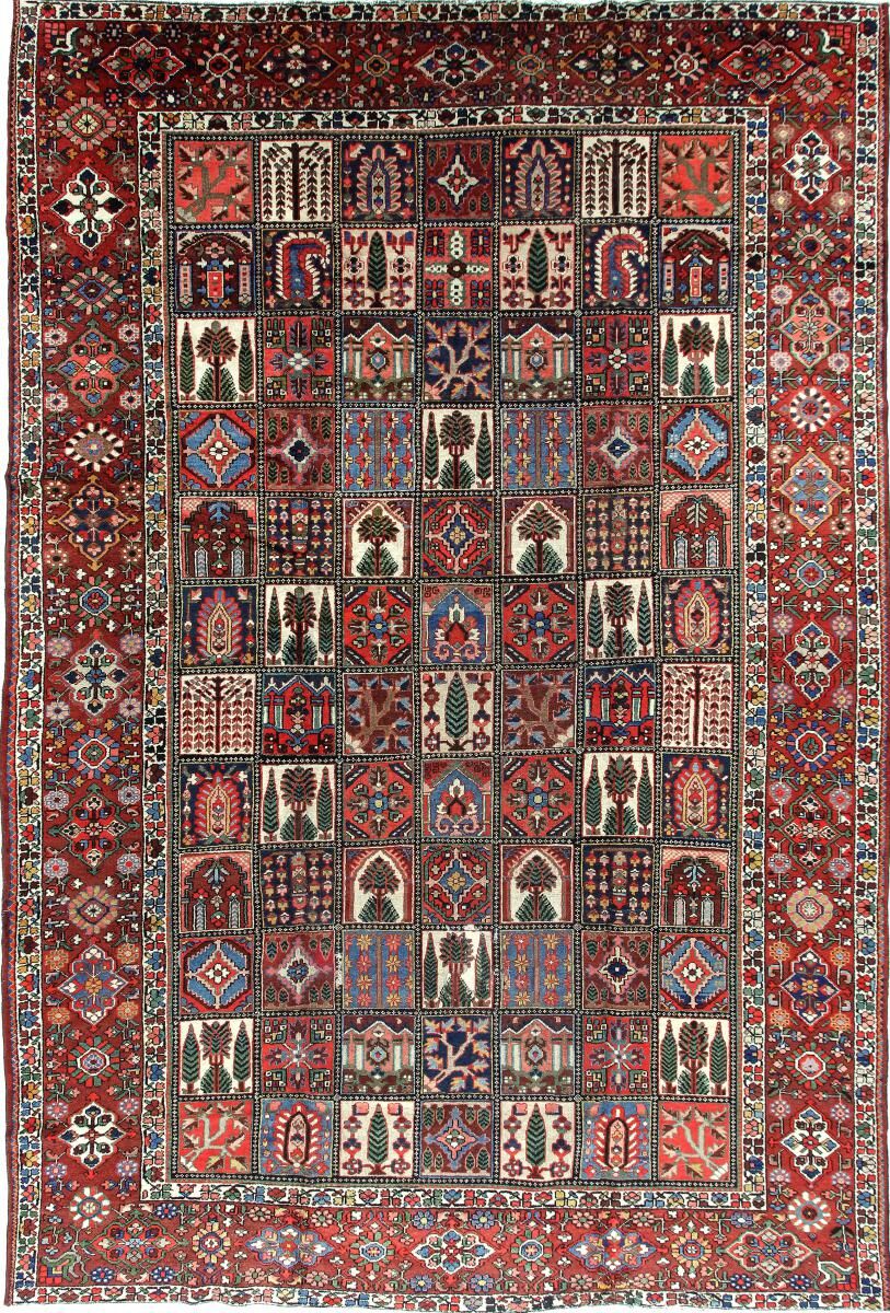 Nain Trading Tappeto Persiano Bakhtiar Vecchio 461x316 Grigio/Ruggine (Annodato a mano, Persia/Iran, Lana)