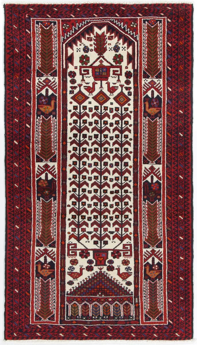 Nain Trading Tappeto Beluch 194x101 Corridore Marrone Scuro/Viola (Lana, Persia/Iran, Annodato a mano)