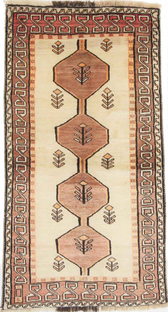 Nain Trading Tappeto Persiano Ghashghai 198x104 Corridore Marrone/Arancione (Annodato a mano, Persia/Iran, Lana)