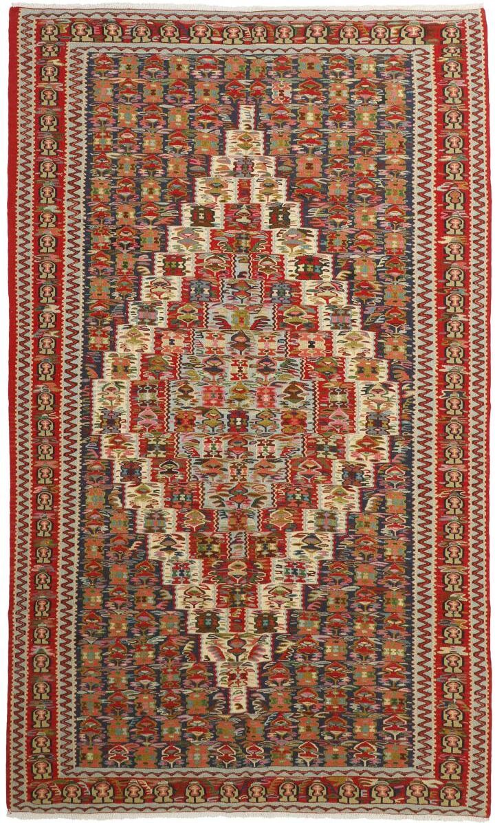 Nain Trading Tappeto Persiano Kilim Senneh 244x148 Beige/Ruggine (Annodato a mano, Persia/Iran, Lana)