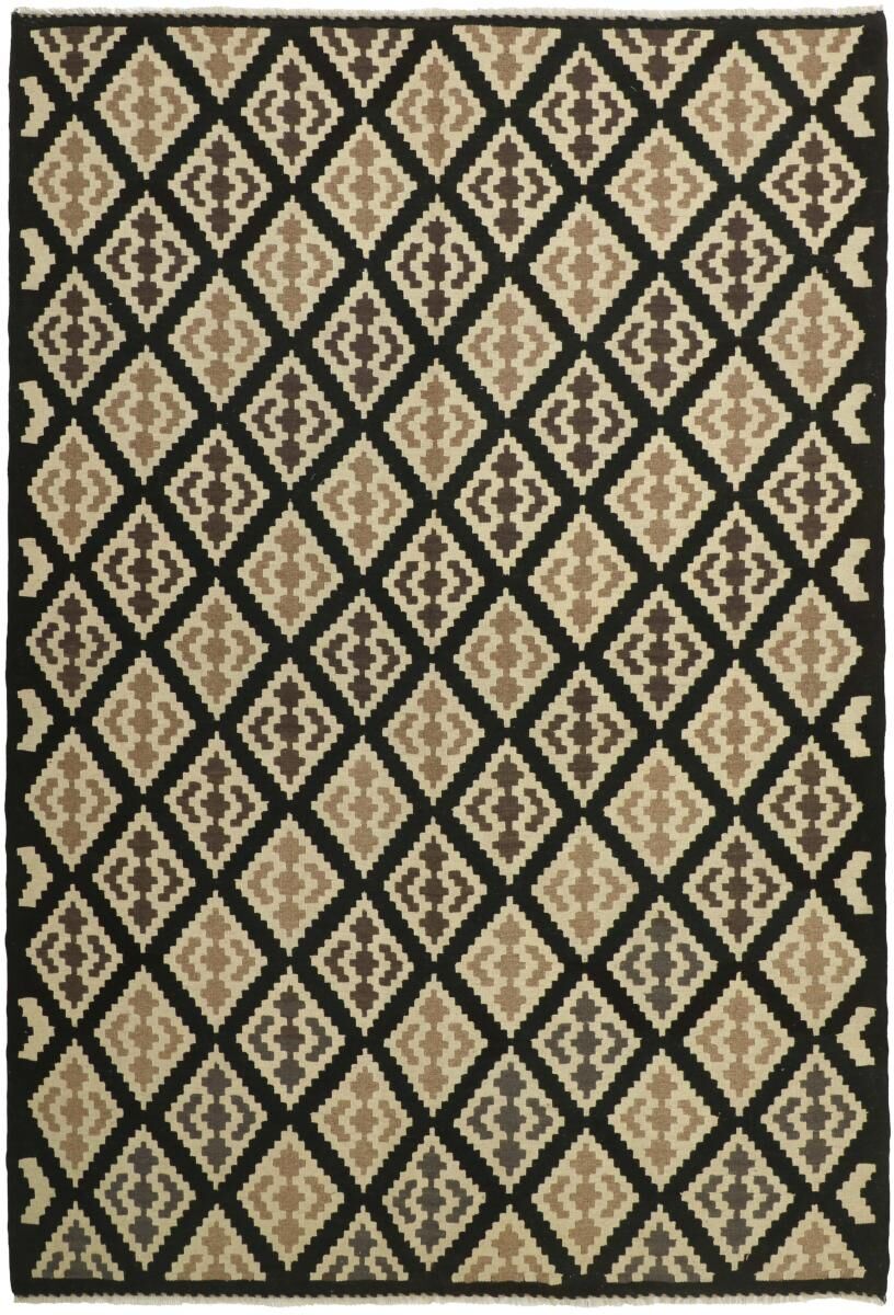 Nain Trading Tappeto Tessuto a Mano Kilim Fars 295x204 Grigio Scuro/Marrone Scuro (Lana, Persia/Iran)