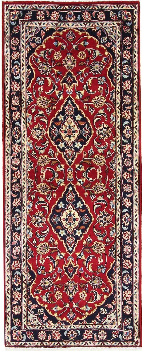 Nain Trading Tappeto Fatto A Mano Keshan Sherkat 194x78 Corridore Marrone Scuro/Ruggine (Lana, Persia/Iran)