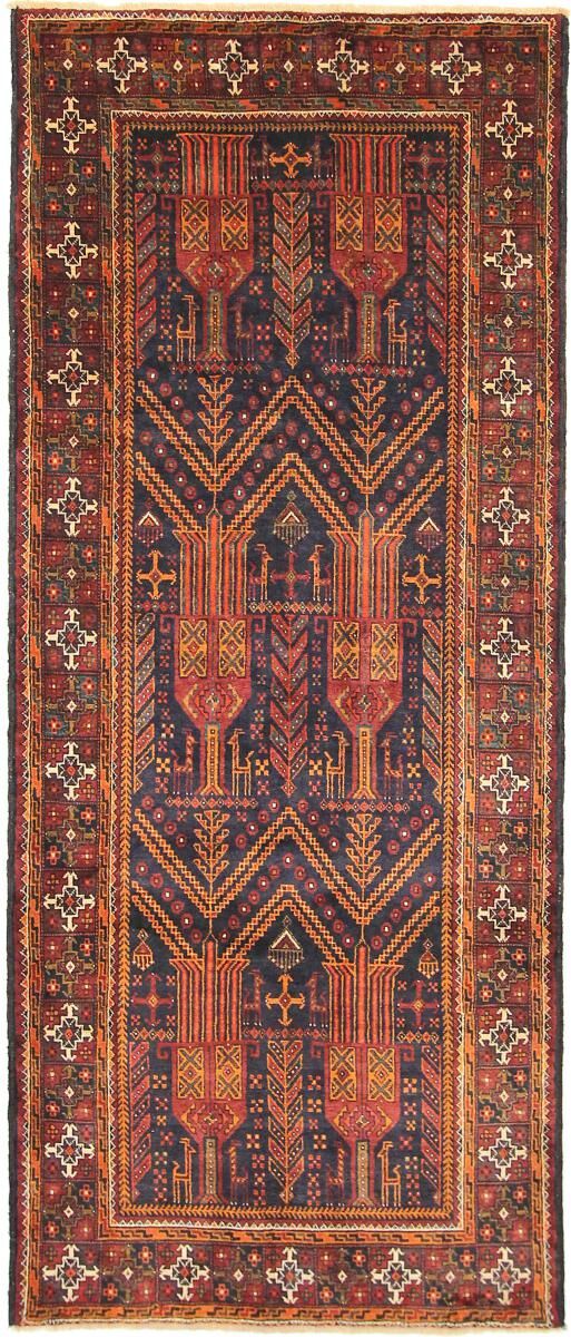 Nain Trading Tappeto Persiano Kordi 293x126 Marrone/Ruggine (Annodato a mano, Persia/Iran, Lana)