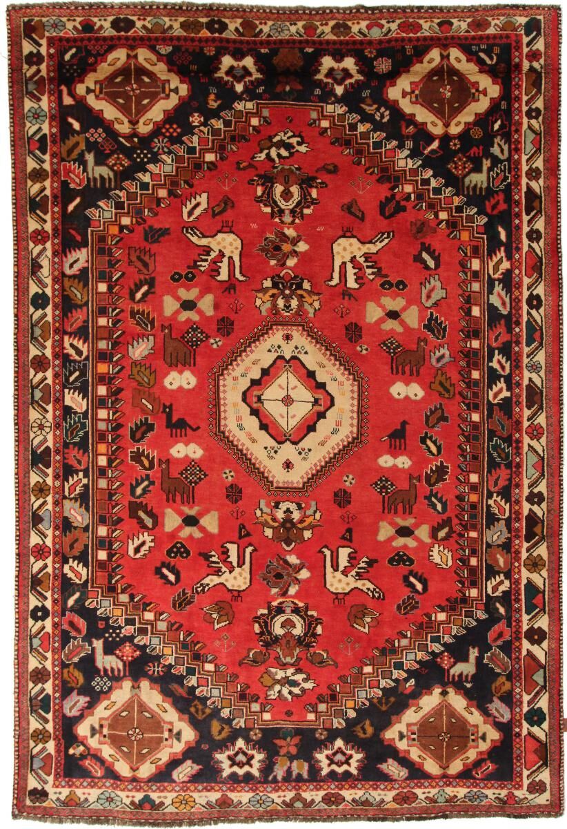 Nain Trading Tappeto Persiano Shiraz 319x217 Grigio Scuro/Arancione (Annodato a mano, Persia/Iran, Lana)