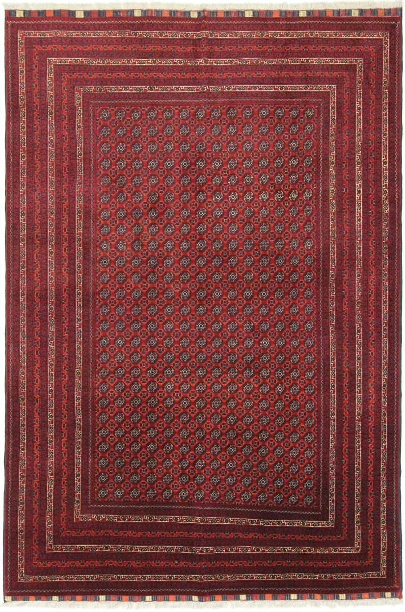 Nain Trading Tappeto Afghan Mauri 288x197 Ruggine/Viola (Afghanistan, Annodato a mano, Lana)