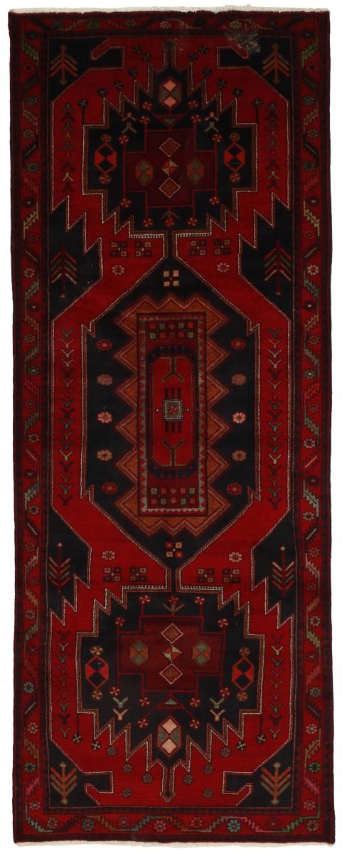Nain Trading Tappeto Shahsavan 317x127 Corridore Grigio Scuro/Rosso Scuro (Lana, Persia/Iran, Annodato a mano)