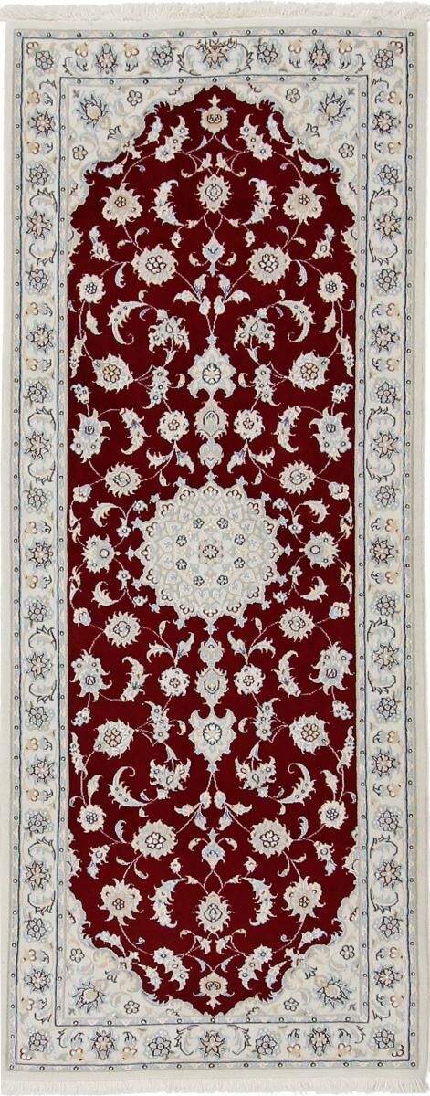 Nain Trading Tappeto Persiano Nain 9La Sherkat Firmato 201x81 Corridore Grigio/Beige (Annodato a mano, Persia/Iran, Lana)