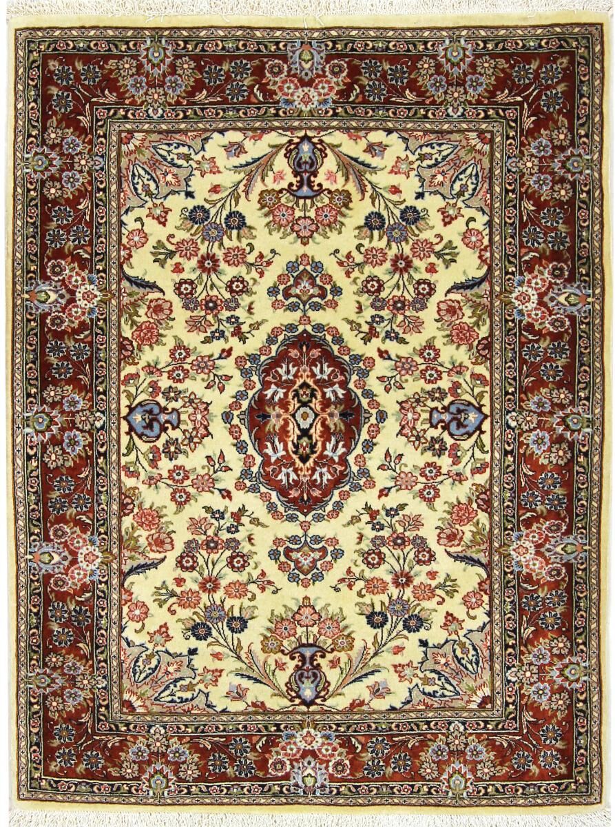 Nain Trading Tappeto Persiano Qum Kork 148x111 Beige/Marrone Scuro (Annodato a mano, Persia/Iran, Lana)