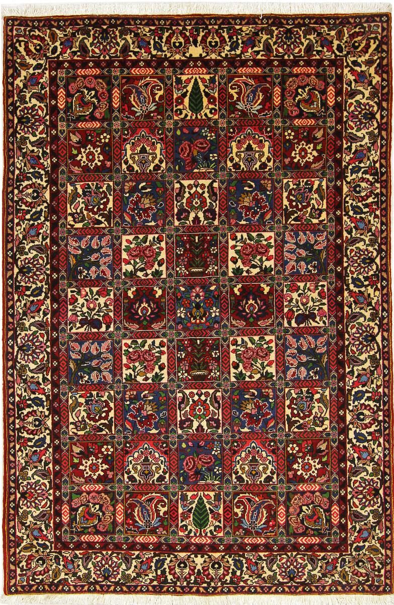 Nain Trading Tappeto Persiano Bakhtiar 204x135 Marrone Scuro/Ruggine (Annodato a mano, Persia/Iran, Lana)