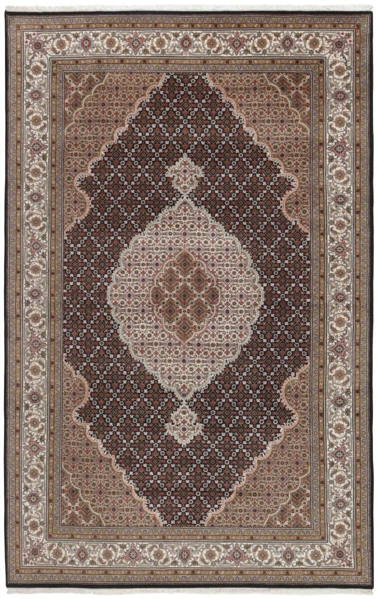 Nain Trading Tappeto Orientale Indo Tabriz 301x198 Grigio/Marrone Scuro (Lana, India, Annodato a mano)