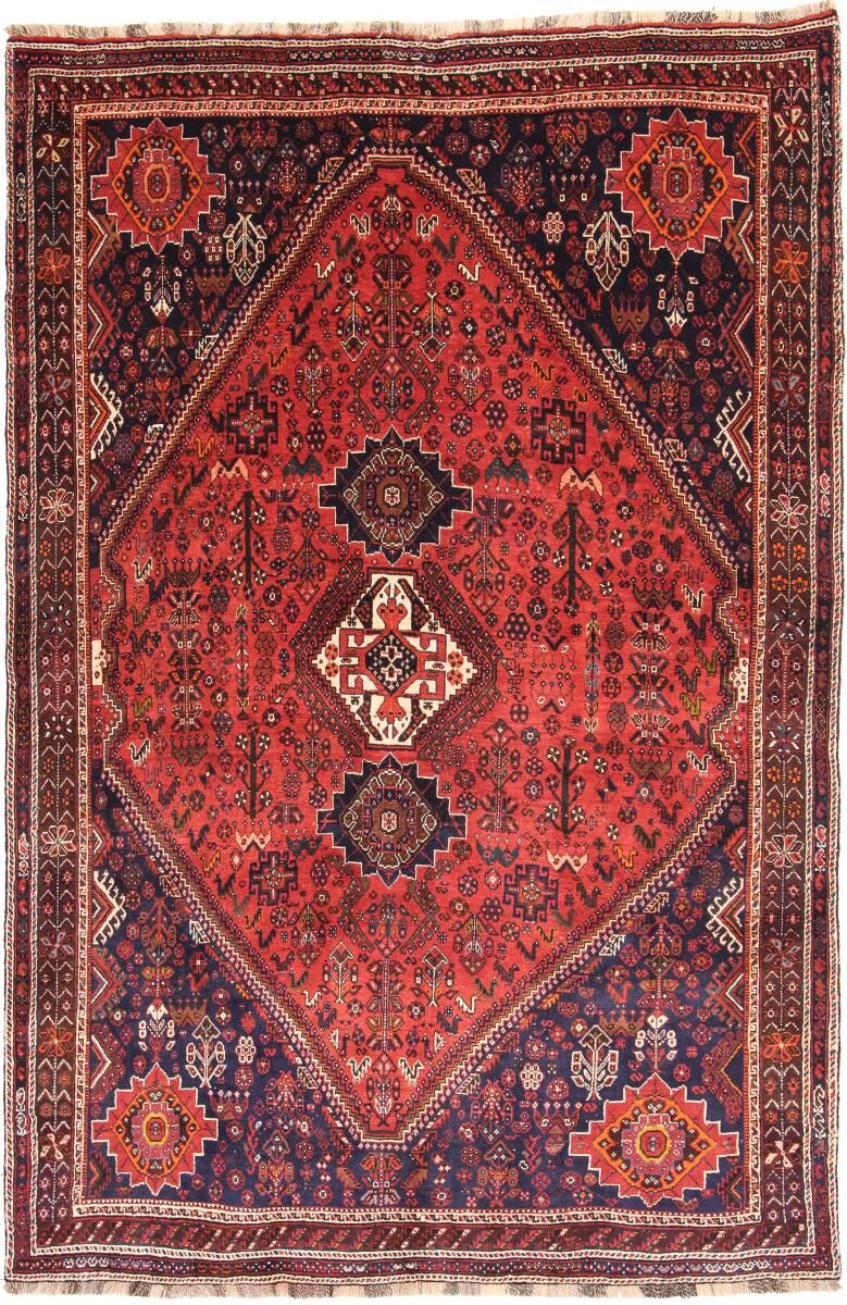 Nain Trading Tappeto Fatto A Mano Ghashghai 259x170 Grigio Scuro/Rosa (Lana, Persia/Iran)