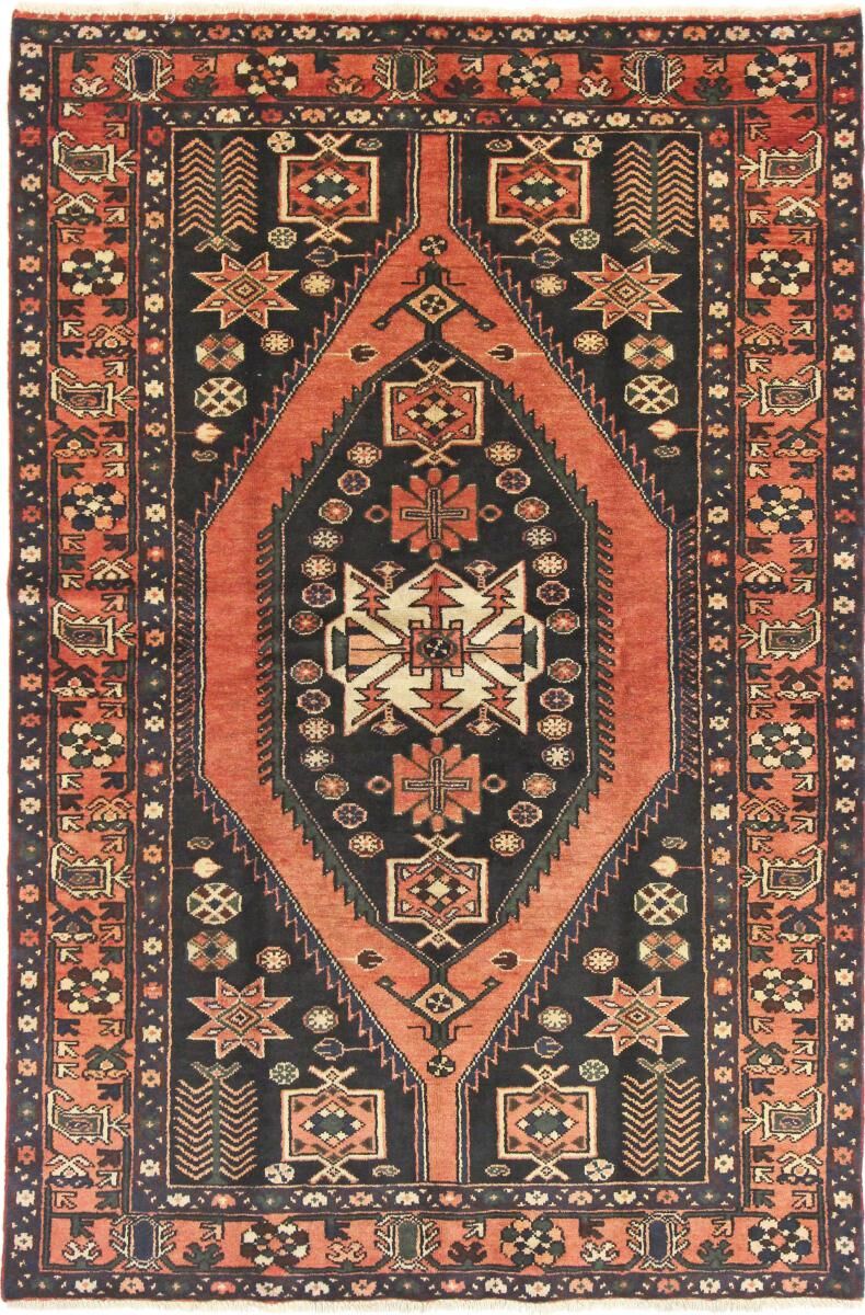 Nain Trading Tappeto Persiano Shahsavan 206x135 Grigio Scuro/Arancione (Annodato a mano, Persia/Iran, Lana)