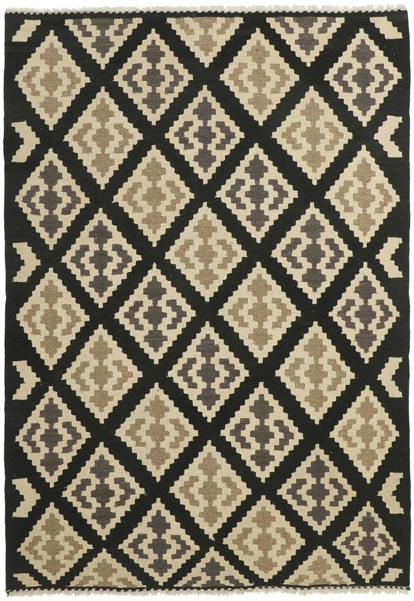 Nain Trading Tappeto Orientale Kilim Fars 203x144 Beige/Marrone Scuro (Lana, Persia/Iran, Tessuto a mano)