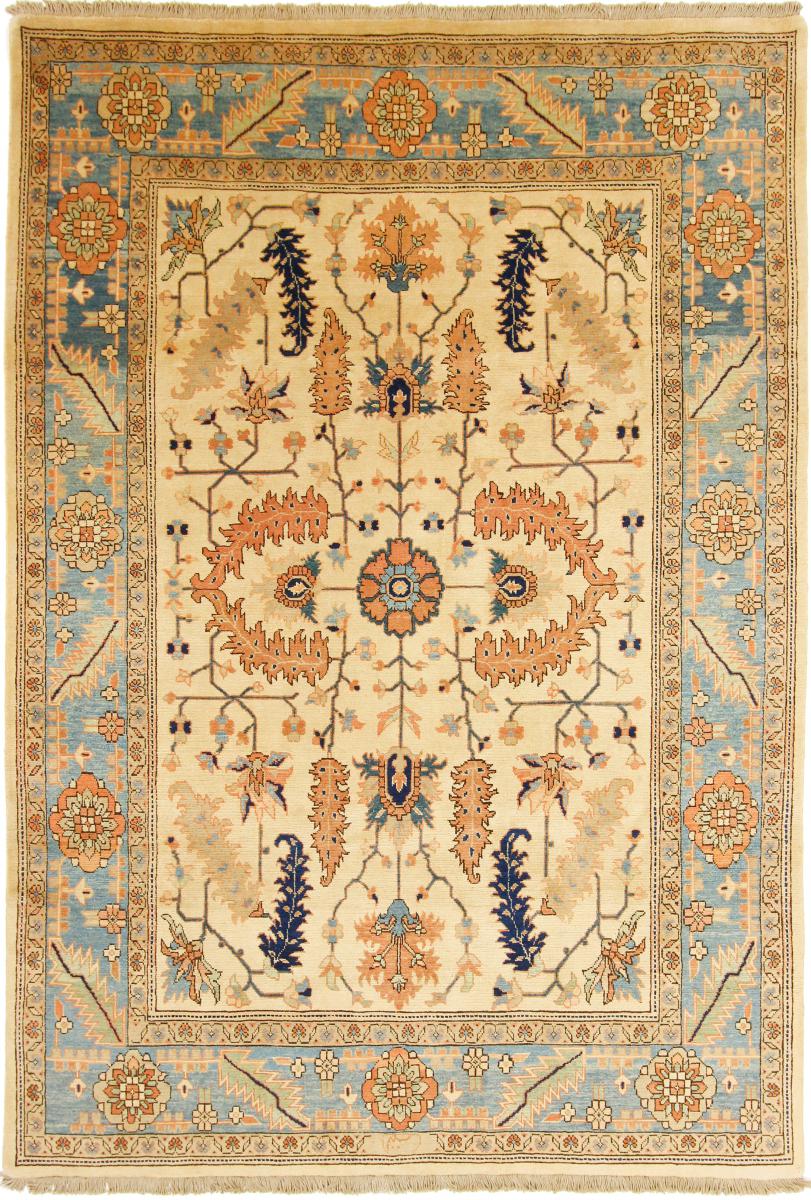 Nain Trading Tappeto Isfahan Moderni 296x203 Beige/Rosa (Lana, Persia/Iran, Annodato a mano)