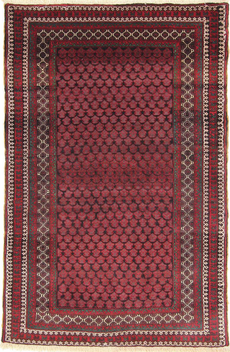 Nain Trading Tappeto Persiano Beluch 142x95 Marrone Scuro/Ruggine (Annodato a mano, Persia/Iran, Lana)