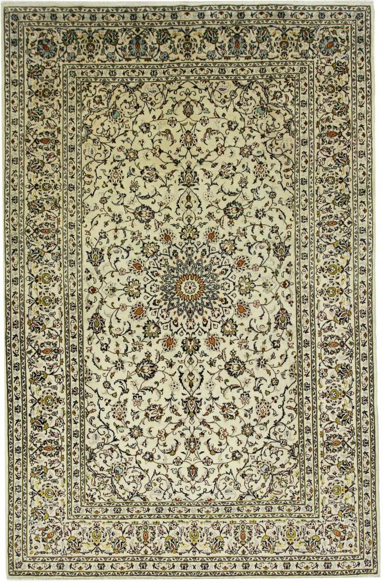 Nain Trading Tappeto Fatto A Mano Keshan 299x194 Beige/Marrone Scuro (Lana, Persia/Iran)