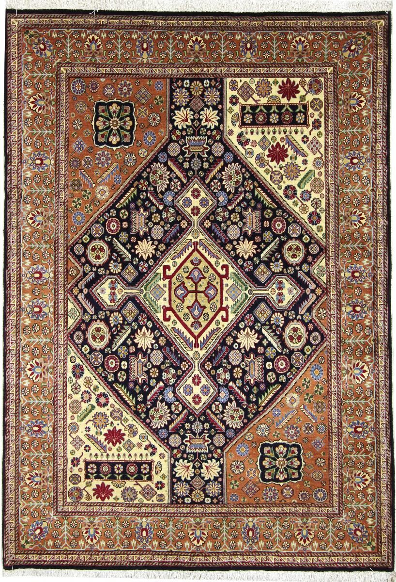 Nain Trading Tappeto Persiano Ghashghai Sherkat 206x145 Grigio Scuro/Marrone Scuro (Annodato a mano, Persia/Iran, Lana)