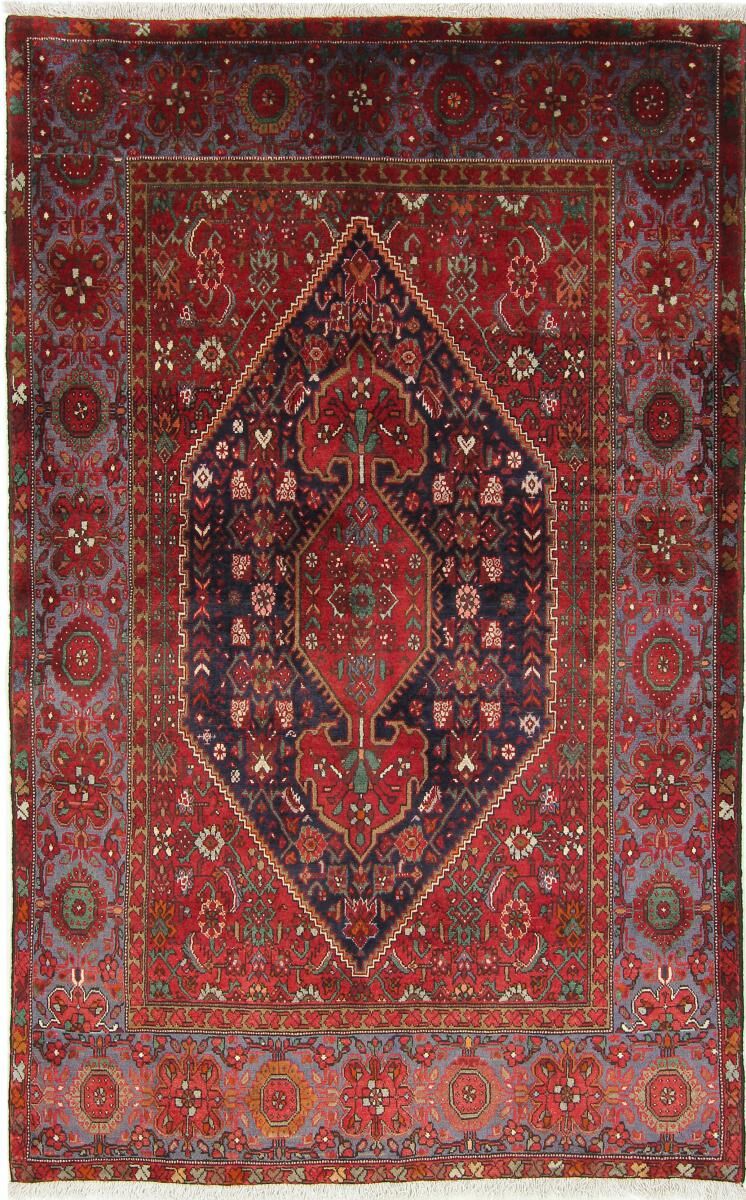 Nain Trading Tappeto Bidjar 215x135 Grigio Scuro/Viola (Lana, Persia/Iran, Annodato a mano)