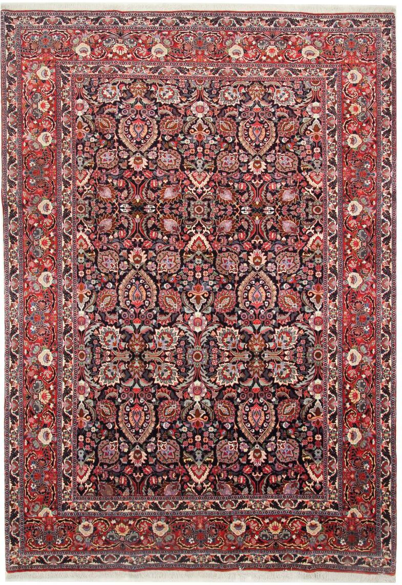 Nain Trading Tappeto Orientale Bidjar 296x206 Ruggine/Viola (Persia/Iran, Lana / Seta, Annodato a mano)