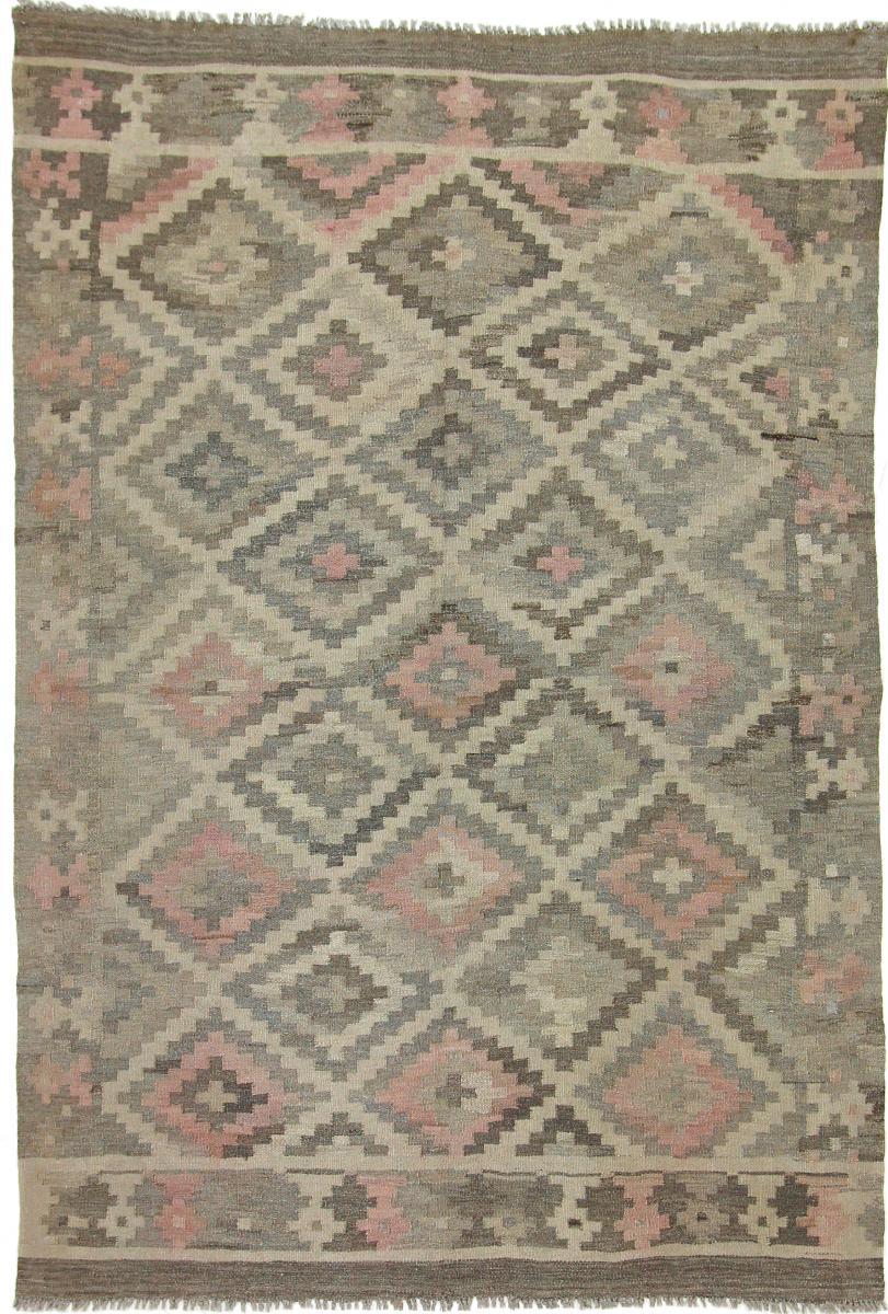 Nain Trading Tappeto Orientale Kilim Afghan Heritage 228x155 Beige/Marrone Scuro (Afghanistan, Lana, Tessuto a mano)