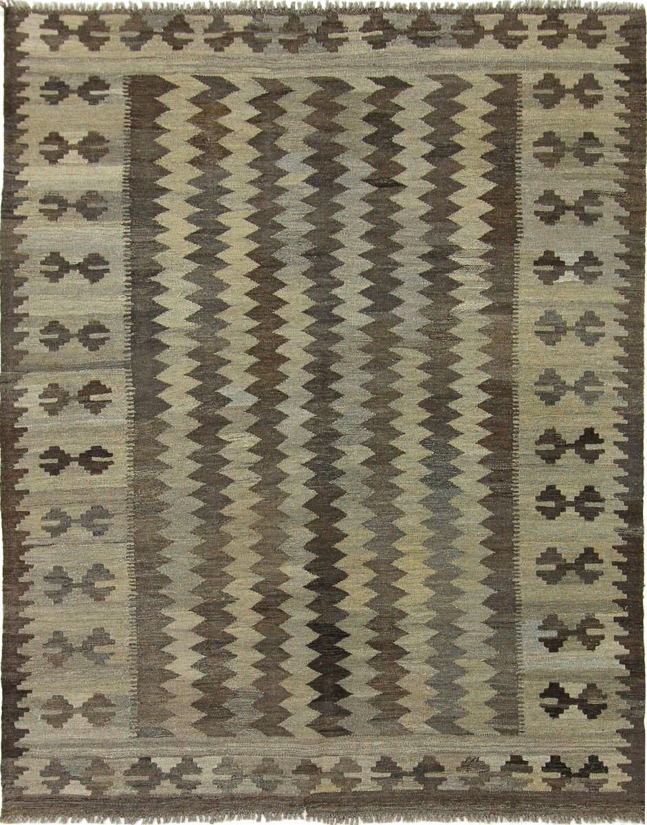 Nain Trading Tappeto Kilim Afghan Heritage 188x152 Grigio Scuro/Beige (Afghanistan, Tessuto a mano, Lana)