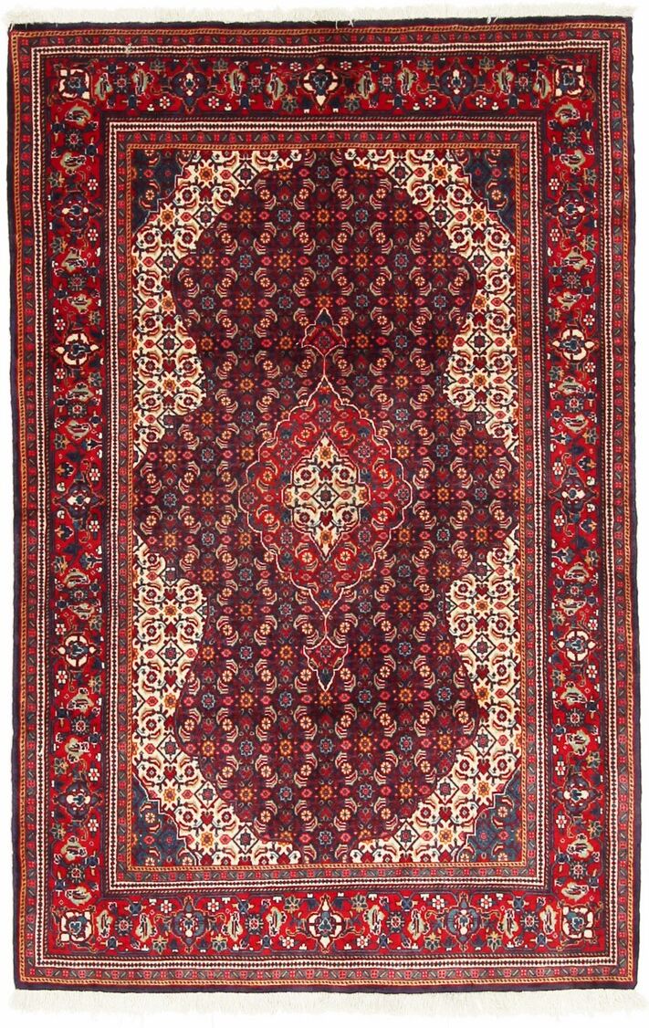 Nain Trading Tappeto Fatto A Mano Saruk 165x107 Rosso/Rosa (Lana / Seta, Persia/Iran)