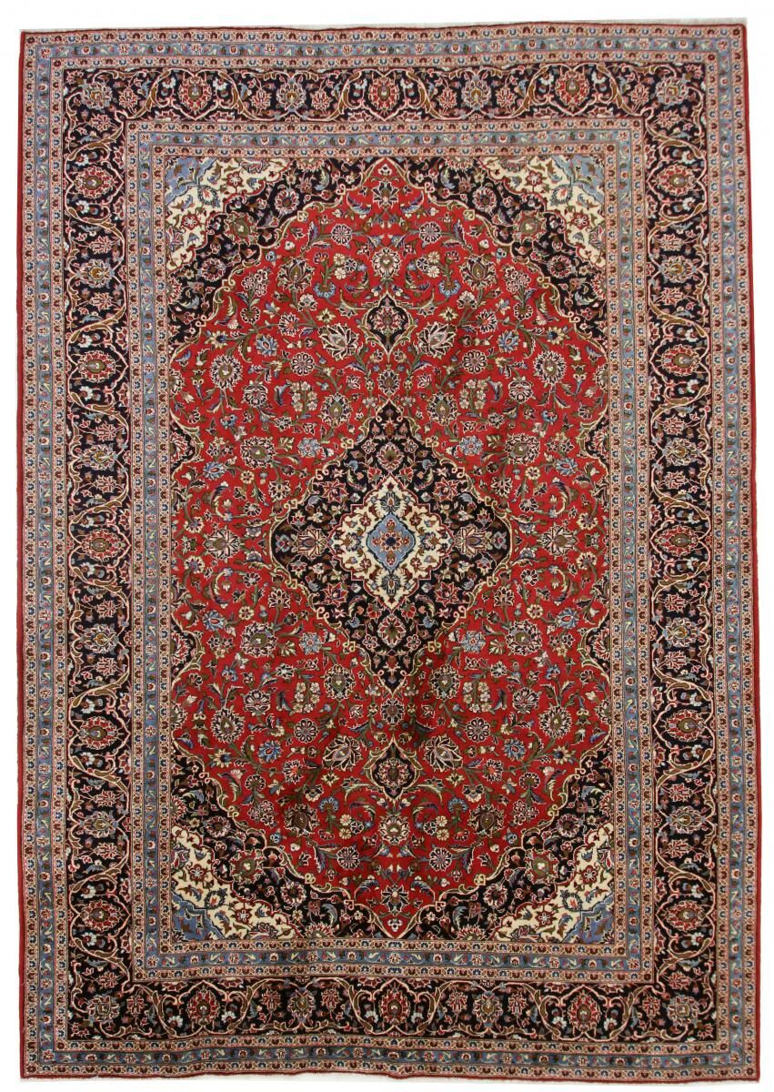 Nain Trading Tappeto Keshan 356x249 Marrone Scuro/Ruggine (Lana, Persia/Iran, Annodato a mano)