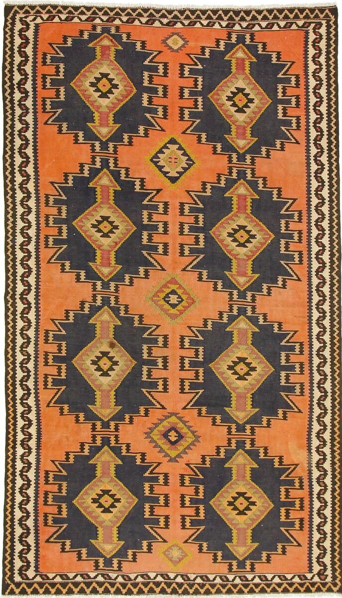 Nain Trading Tappeto Kilim Fars Azerbaijan Antico 285x157 Corridore Beige/Marrone Scuro (Lana, Persia/Iran, Tessuto a mano)