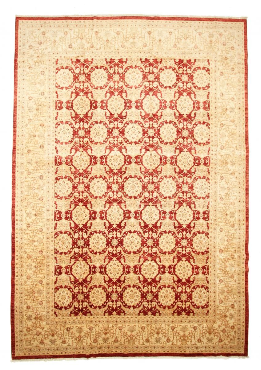 Nain Trading Tappeto Orientale Ziegler Farahan 426x303 Beige/Rosa (Pakistan, Lana, Annodato a mano)