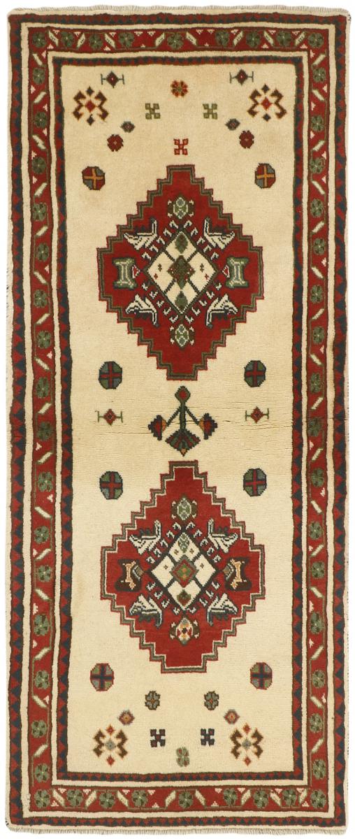 Nain Trading Tappeto Ghashghai 188x76 Moderna/Design Corridore Beige/Marrone (Annodato a mano, Lana, Persia/Iran)