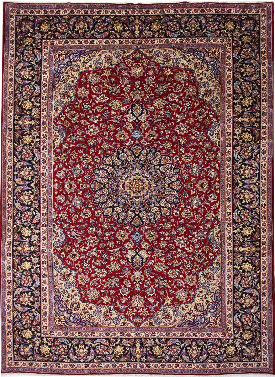 Nain Trading Tappeto Isfahan 409x301 Marrone Scuro/Ruggine (Lana, Persia/Iran, Annodato a mano)