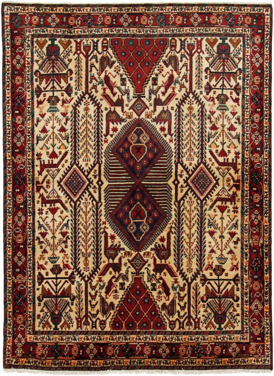 Nain Trading Tappeto Orientale Afshar 183x129 Beige/Marrone (Lana, Persia/Iran, Annodato a mano)