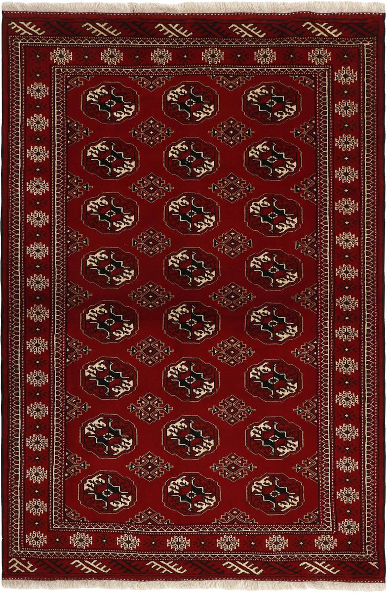Nain Trading Tappeto Orientale Turkaman 201x134 Marrone Scuro (Persia/Iran, Lana, Annodato a mano)