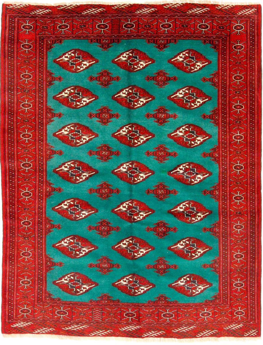 Nain Trading Tappeto Fatto A Mano Turkaman 186x146 Ruggine/Turchese (Lana, Persia/Iran)