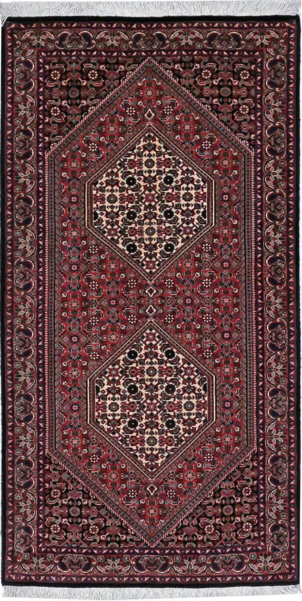 Nain Trading Tappeto Fatto A Mano Bidjar Bukan 139x69 Corridore Grigio Scuro/Viola (Lana / Seta, Persia/Iran)