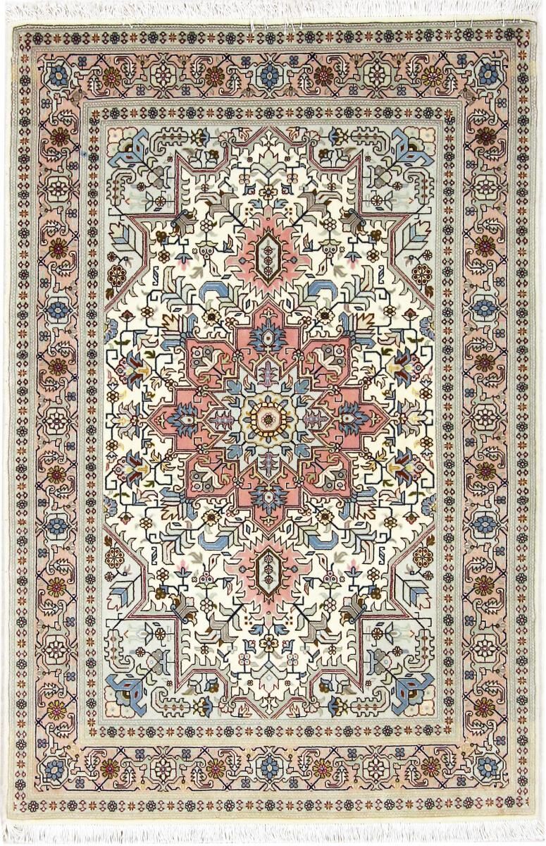 Nain Trading Tappeto Orientale Tabriz 50Raj 148x98 Grigio/Marrone Scuro (Lana / Seta, Persia/Iran, Annodato a mano)