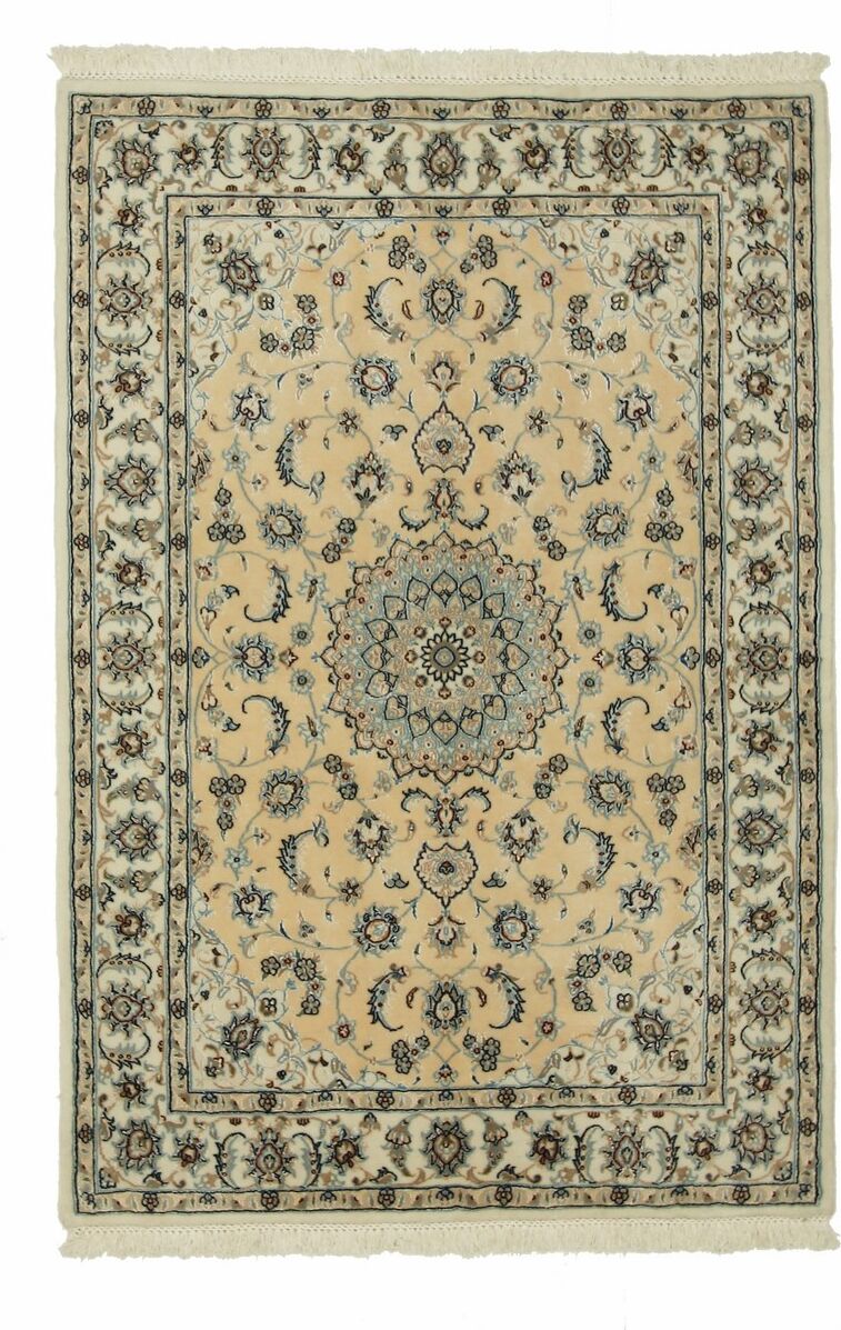 Nain Trading Tappeto Fatto A Mano Nain 9La 178x120 Beige/Marrone Scuro (Lana / Seta, Persia/Iran)