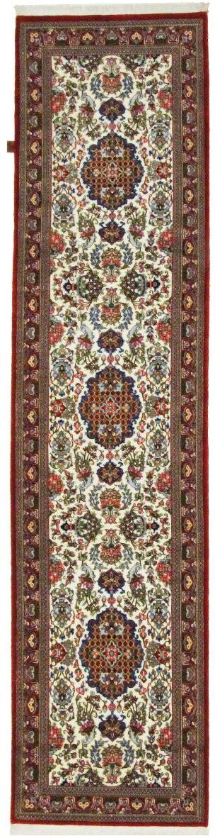 Nain Trading Tappeto Fatto A Mano Qum Kork 336x81 Grigio/Beige (Lana, Persia/Iran)