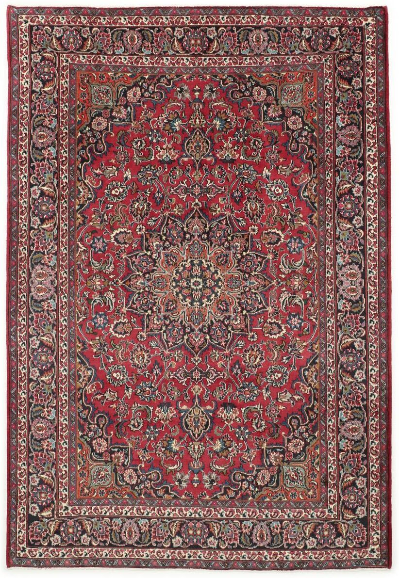 Nain Trading Tappeto Persiano Mashhad 284x196 Ruggine/Viola (Annodato a mano, Persia/Iran, Lana)