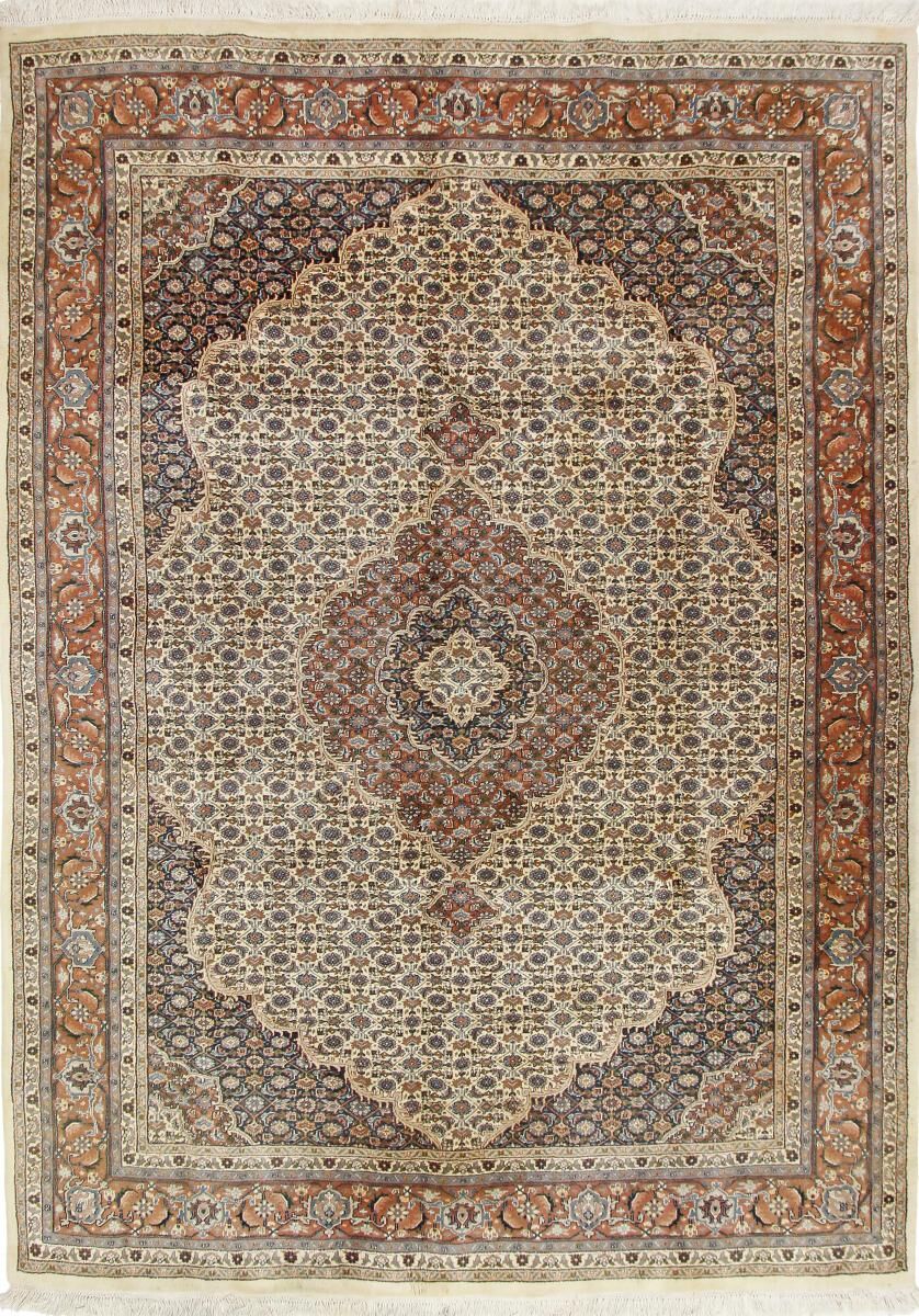 Nain Trading Tappeto Orientale Indo Tabriz 333x241 Beige/Marrone Scuro (Lana, India, Annodato a mano)