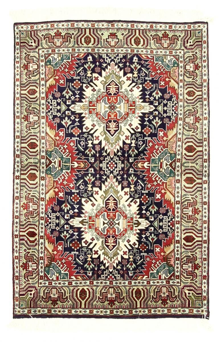 Nain Trading Tappeto Orientale Tabriz 50Raj 147x96 Grigio Scuro/Marrone Scuro (Persia/Iran, Lana / Seta, Annodato a mano)