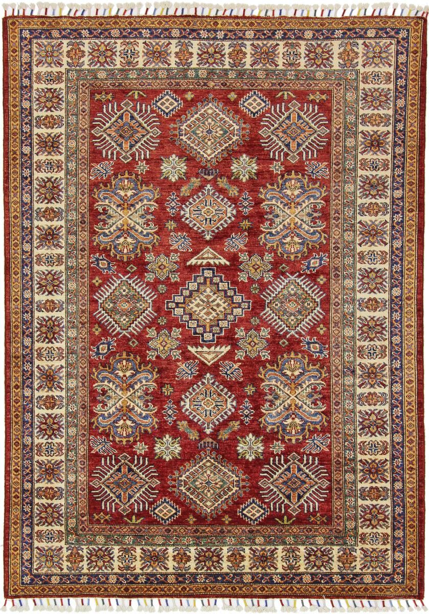 Nain Trading Tappeto Orientale Super Kazak 206x146 Ruggine/Rosa (Afghanistan, Lana, Annodato a mano)