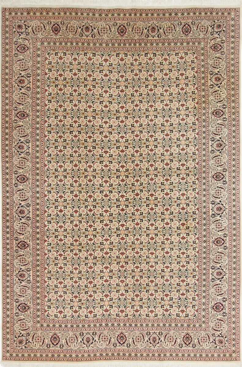 Nain Trading Tappeto Orientale Tabriz 50Raj 298x201 Beige/Marrone Scuro (Persia/Iran, Lana / Seta, Annodato a mano)