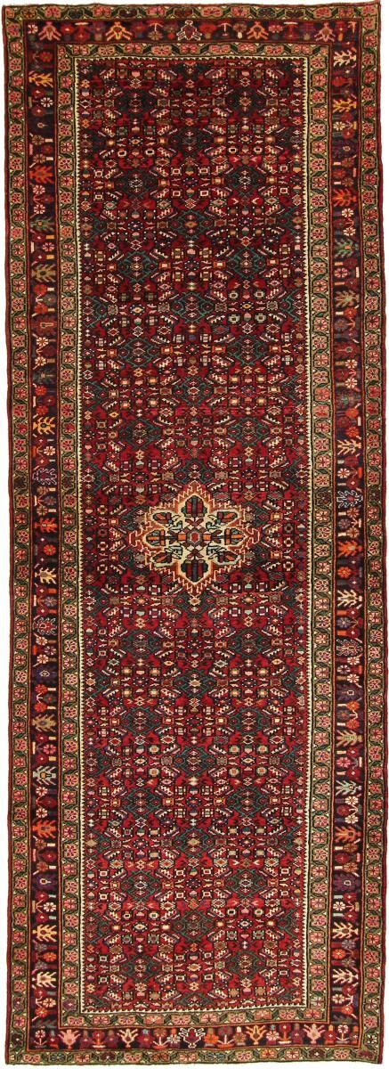 Nain Trading Tappeto Orientale Hosseinabad 313x109 Corridore Marrone/Ruggine (Lana, Persia/Iran, Annodato a mano)