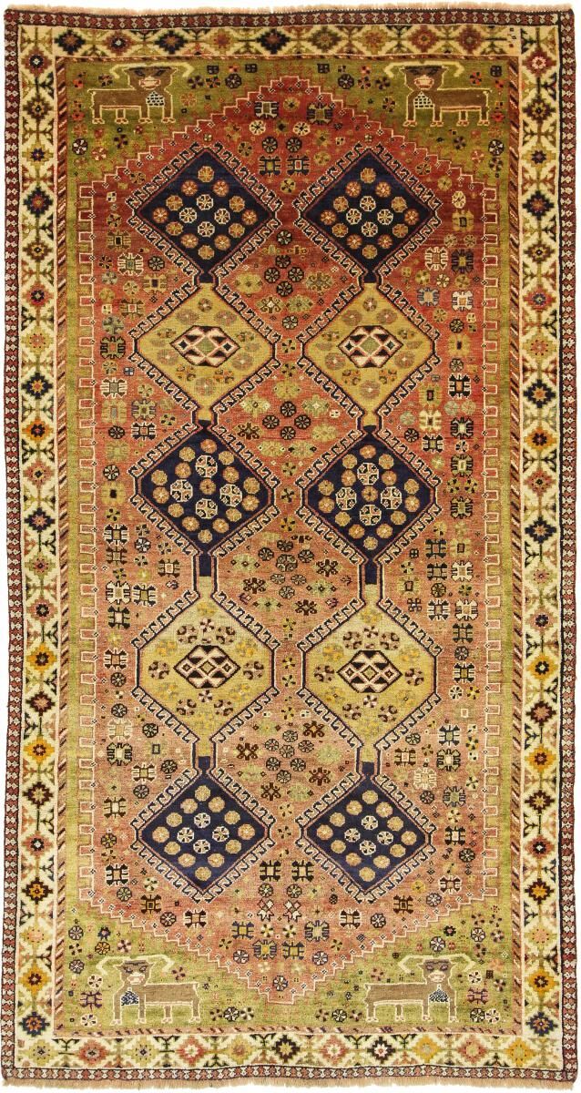 Nain Trading Tappeto Ghashghai 285x157 Moderna/Design Corridore Beige/Marrone (Annodato a mano, Lana, Persia/Iran)