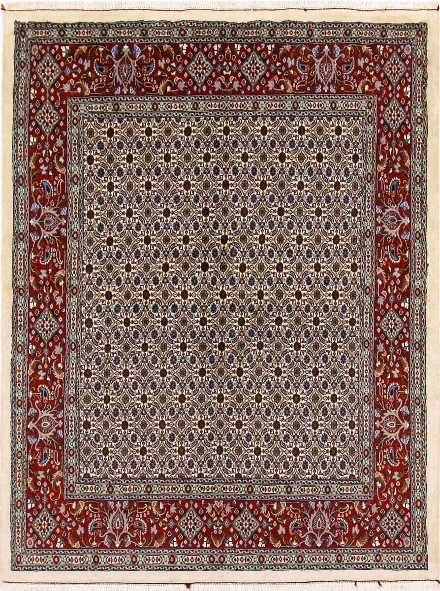 Nain Trading Tappeto Orientale Moud 197x150 Beige/Ruggine (Lana, Persia/Iran, Annodato a mano)