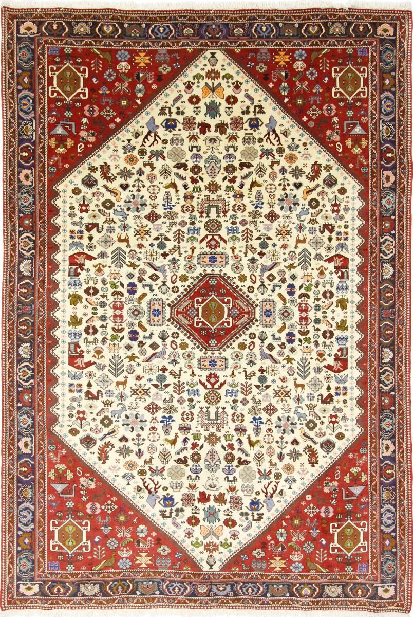 Nain Trading Tappeto Abadeh 303x209 Beige/Marrone (Lana, Persia/Iran, Annodato a mano)