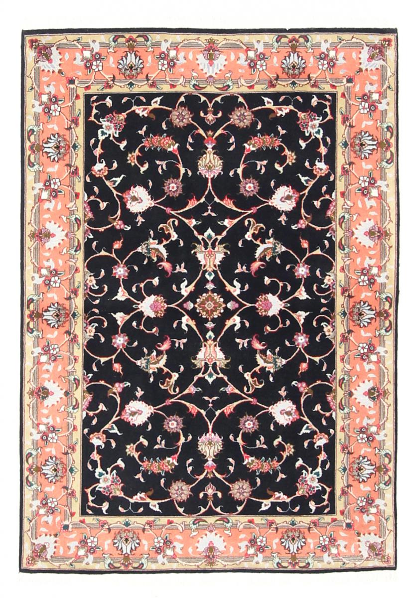 Nain Trading Tappeto Tabriz 148x101 Grigio Scuro/Rosa (Lana / Seta, Persia/Iran, Annodato a mano)