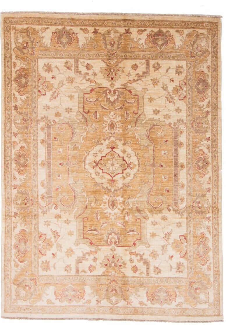 Nain Trading Tappeto Fatto A Mano Ziegler Farahan 205x153 Beige/Rosa (Lana, Afghanistan)